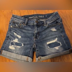 American eagle jean shorts